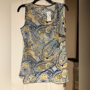 Roz & Ali sleeveless dress shirt NWT